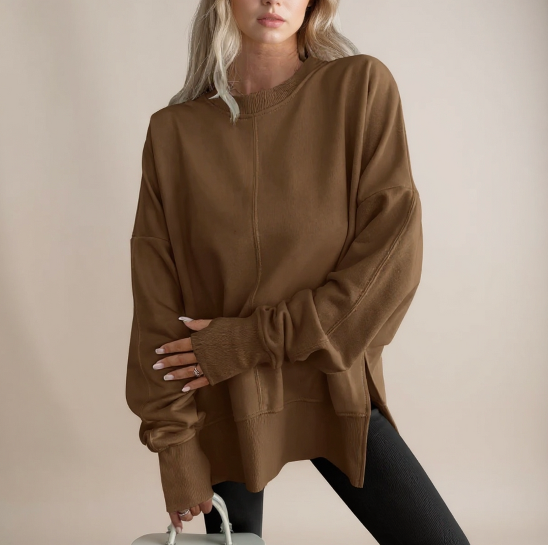 Gwelia™ | Comfy Oversized Long Sleeve Sweatshirt